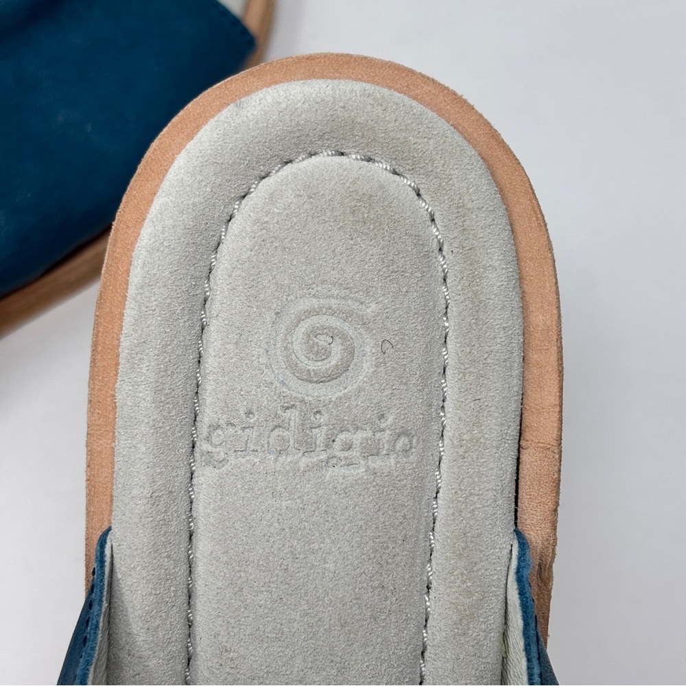 NEW! GIDIGIO Leather Slingback Mules Made in Italy Size 41 1/2 - Picture 4 of 7